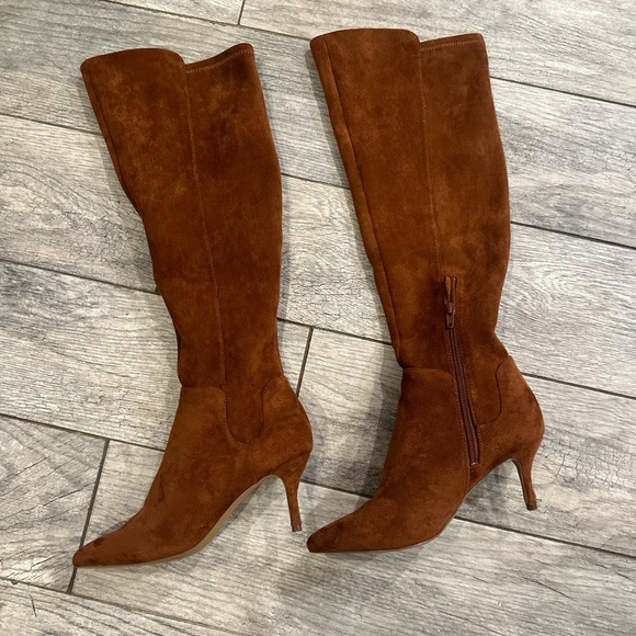 🍁NWT! Charles David “ Brown Suede Knee High boots - Picture 6 of 11